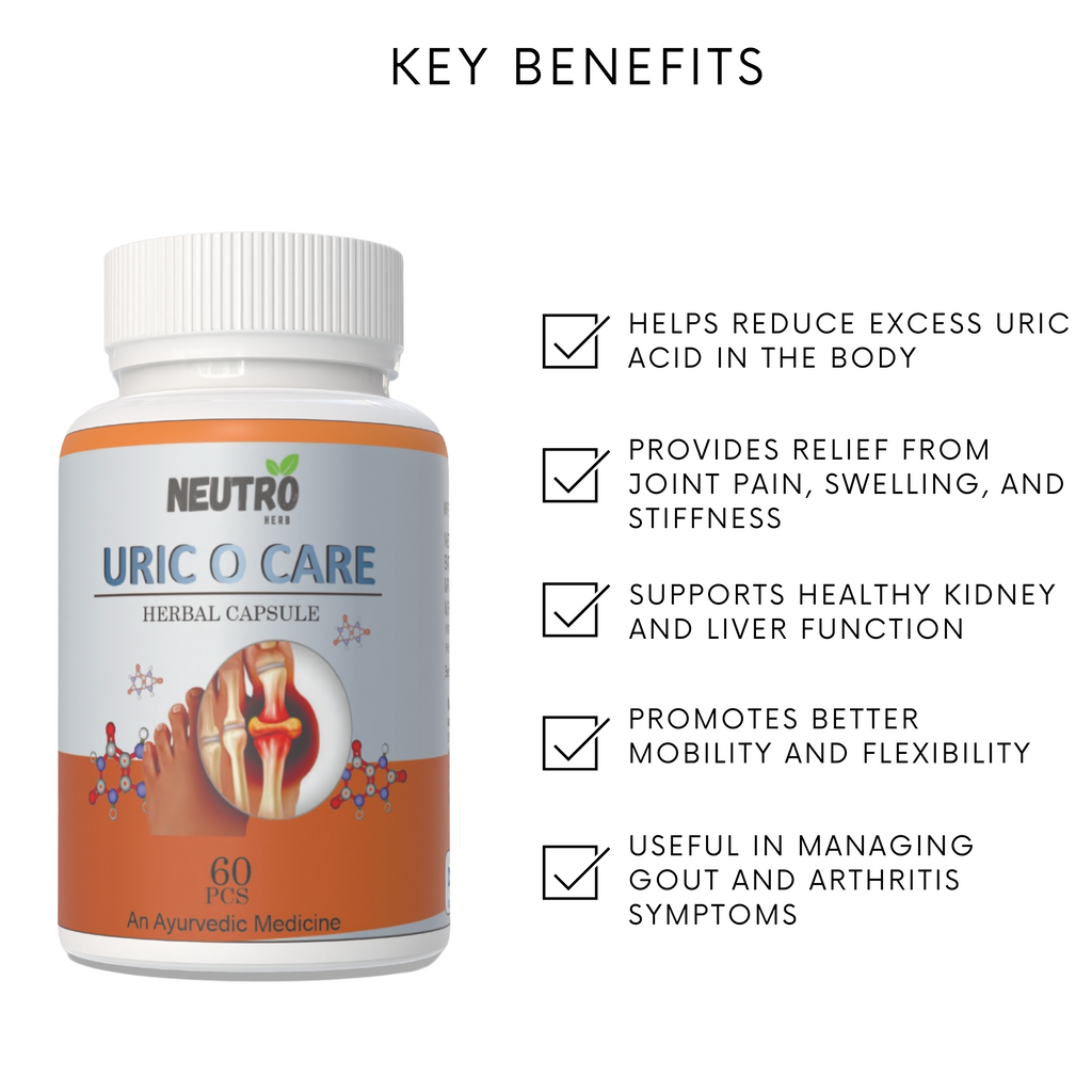 Neutro Herb URIC O CARE – Herbal Capsule (60 Capsules)