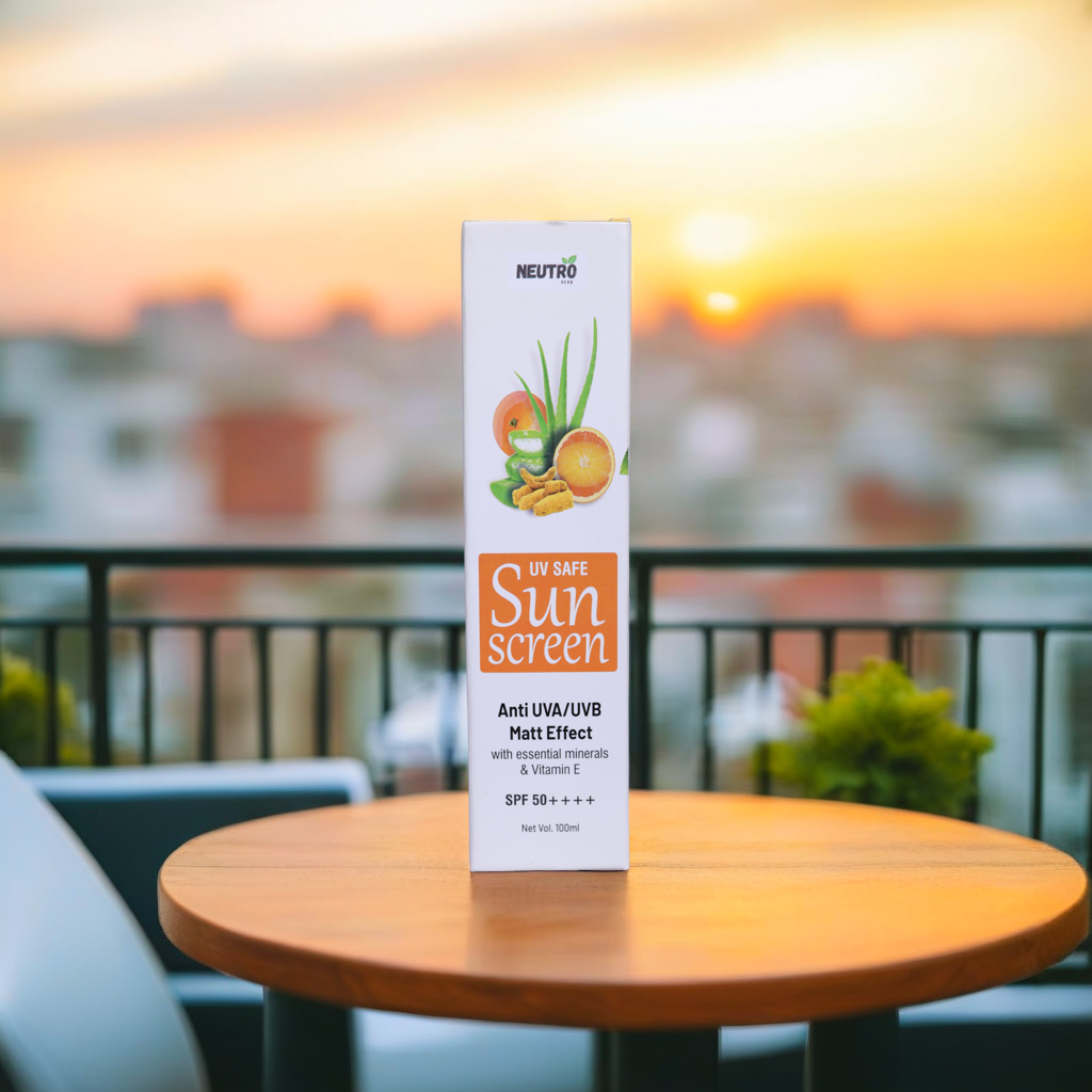 Neutro Herb UV Safe Sunscreen SPF 50+++++, Anti UVA/UVB with Matt Effect, Essential Minerals and Vitamin E, 100ml