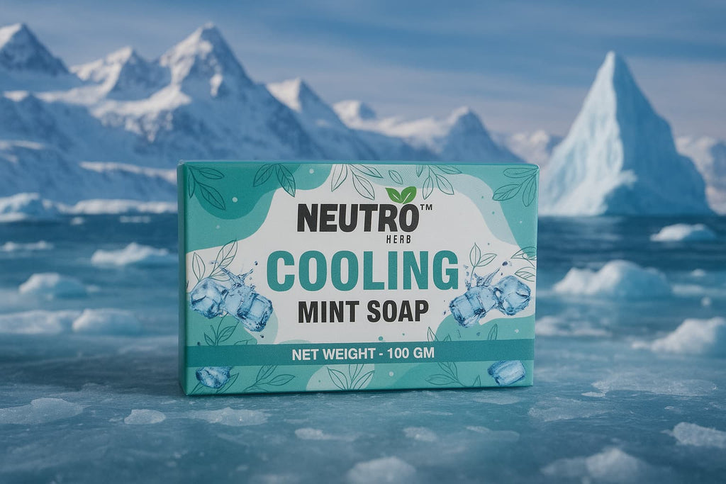 Neutro Herb Cool Bathing Soap Bar with 3x intense cooling (3 x 100 g)